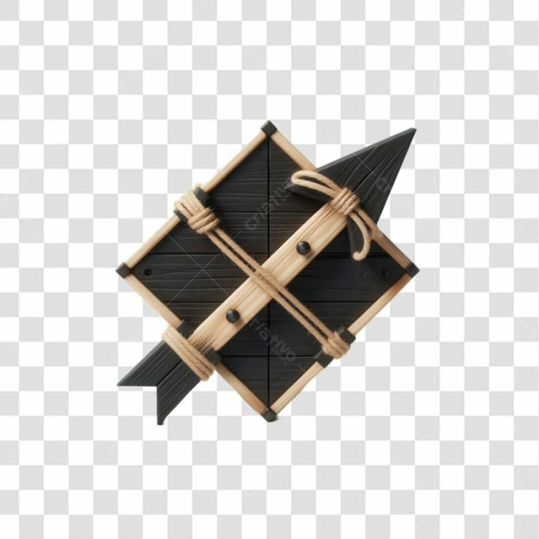 Ícone escudo medieval PNG com fundo transparente