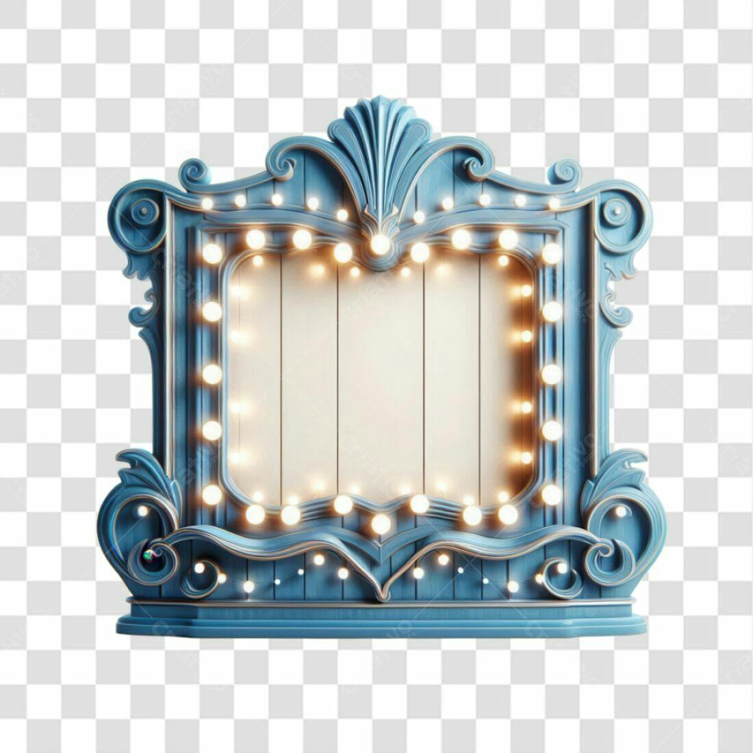 Moldura PNG com fundo transparente para anúncios