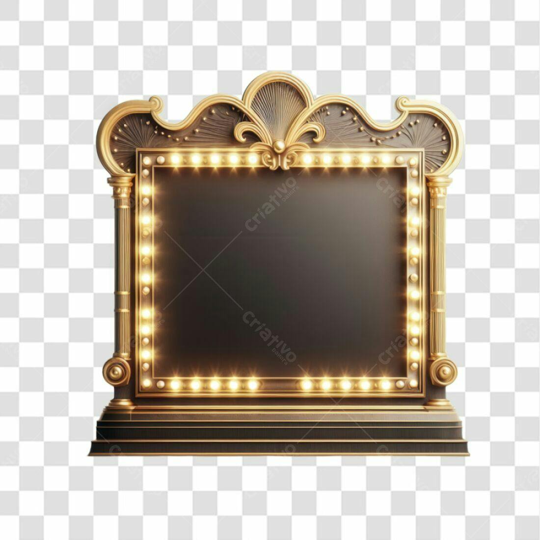 Moldura PNG com fundo transparente para eventos
