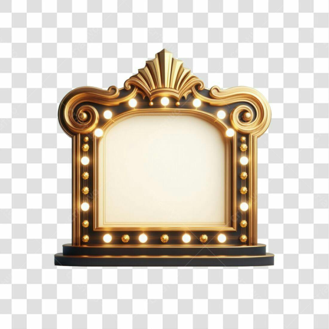 Moldura PNG com fundo transparente para eventos