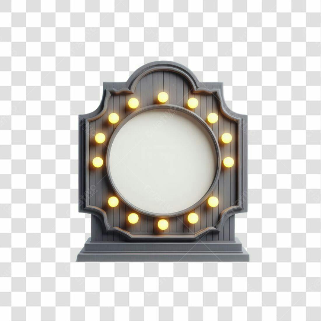 Moldura PNG com fundo transparente para anúncios