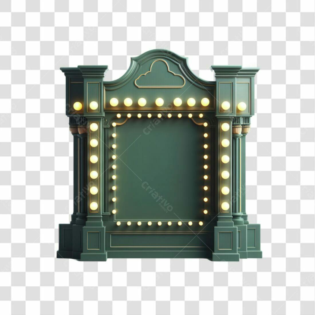 Moldura PNG com fundo transparente para eventos