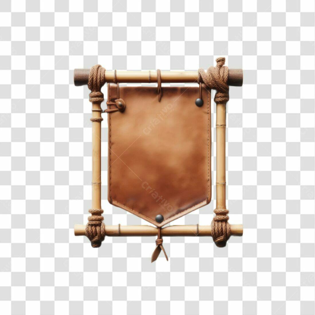 Bandeira em Bambu PNG com fundo transparente