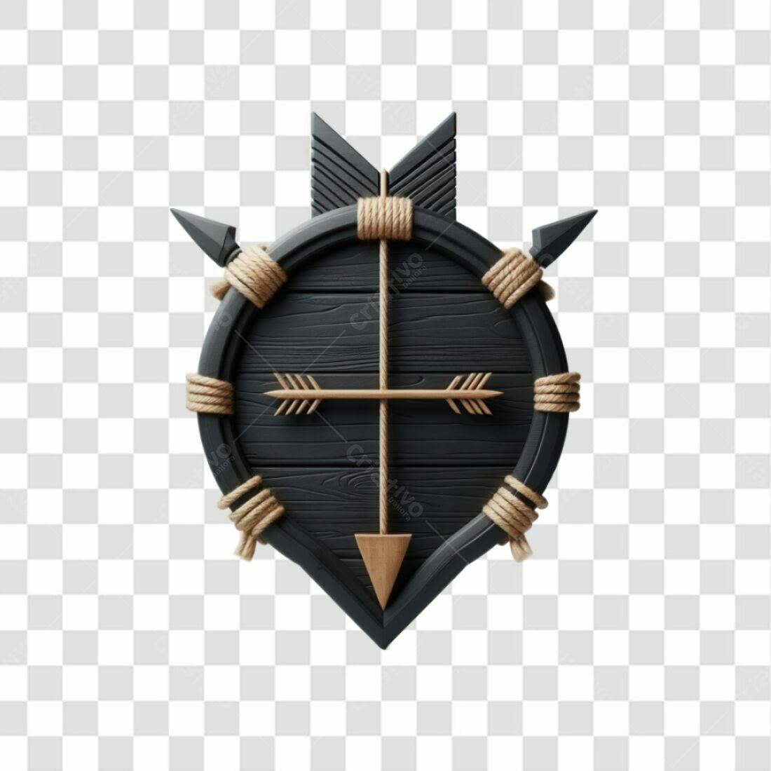 Escudo Viking PNG com fundo transparente