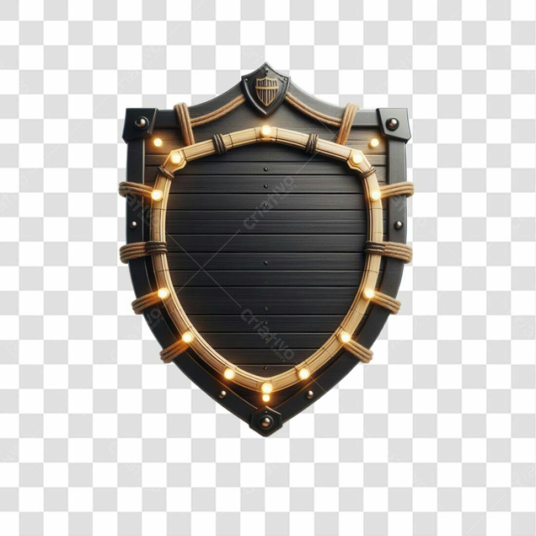 Escudo PNG com fundo transparente para jogo