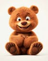 Image, of, a, cute, bear, in, 3d, format