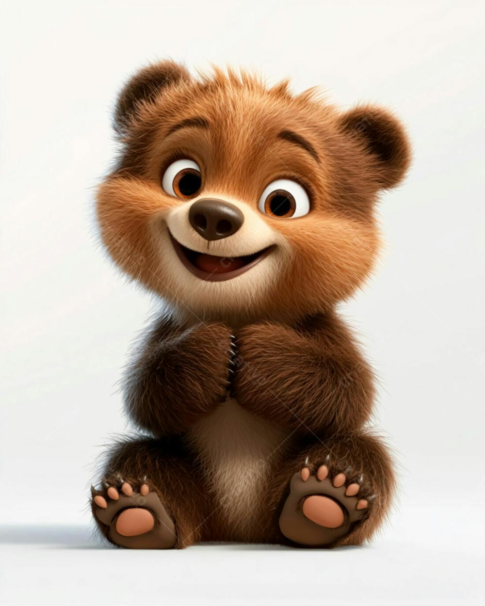 Imagem de um urso fofinho em formato 3d - [download] 84591 | Criativo ...