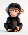 Image, of, a, 3d, cute, monkey