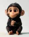 Image, of, a, 3d, cute, monkey