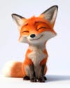 Image, of, a, cute, 3d, fox.