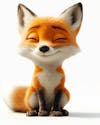 Cute 3d fox image