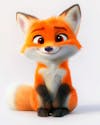 Image, of, a, cute, 3d, fox