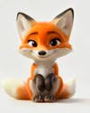 Image, of, a, cute, 3d, fox.