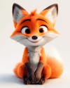 Cute 3d fox image