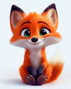 Image, of, a, cute, 3d, fox