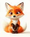 Cute 3d fox image