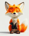 Image, of, a, cute, 3d, fox.