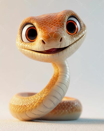 Imagem De Uma Cobra Com Olhos Grandes