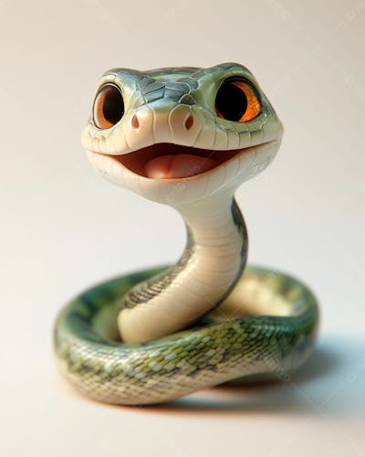 Imagem De Uma Cobra Com Olhos Grandes