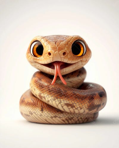 Imagem De Uma Cobra Com Olhos Grandes