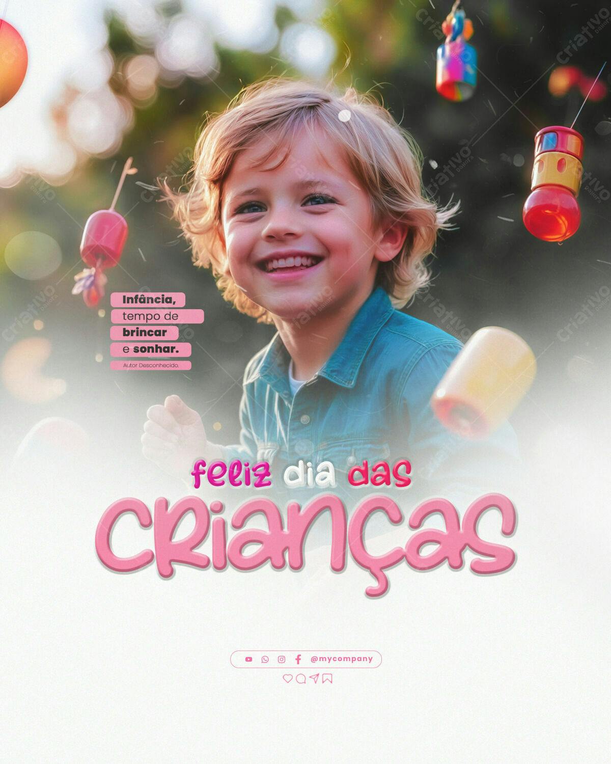 Flyer Dia das Crianças PSD Editável