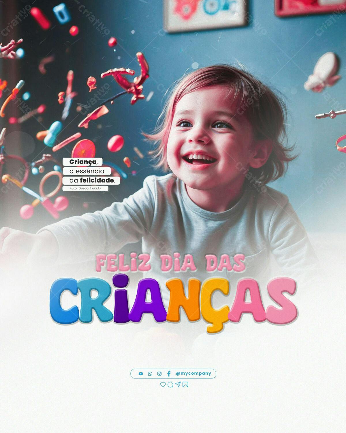 Postagem Dia das Crianças PSD Editável