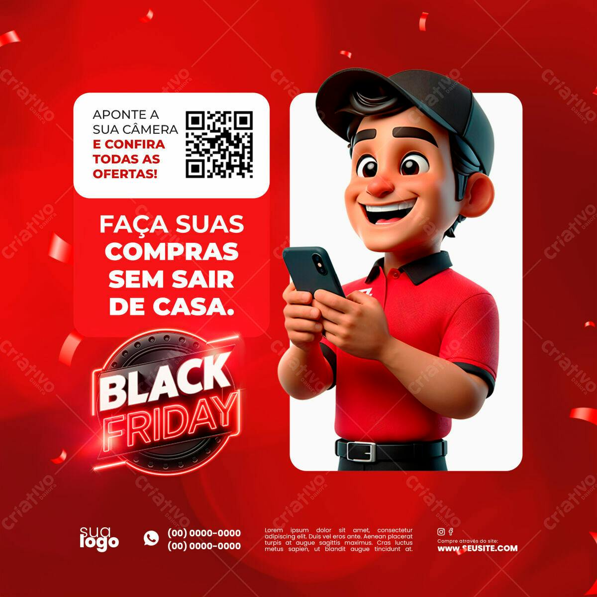 Flyer Black Friday PSD Editável