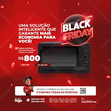 Feed black friday oferta social media psd editável