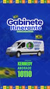 Campanha política gabinete itinerante story