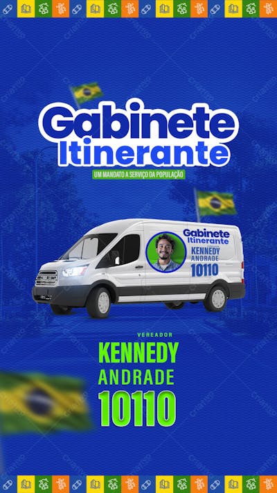 Campanha Política Gabinete Itinerante Story