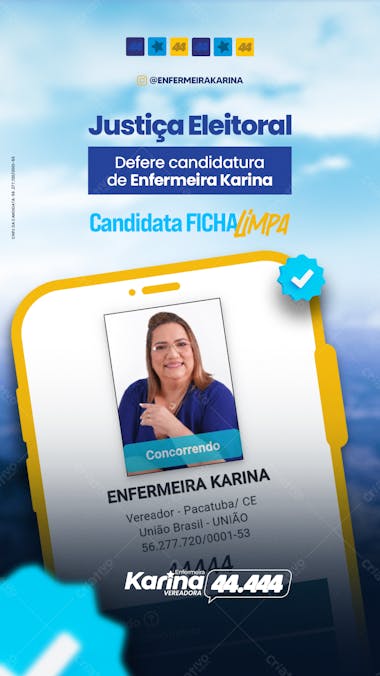 Candidata ficha limpa story