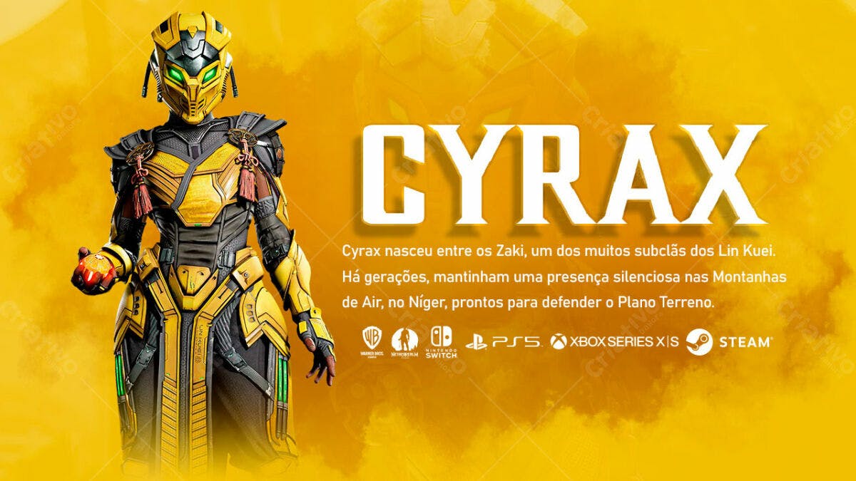 Arte Cyberpunk para Personagem de Game PSD Editável