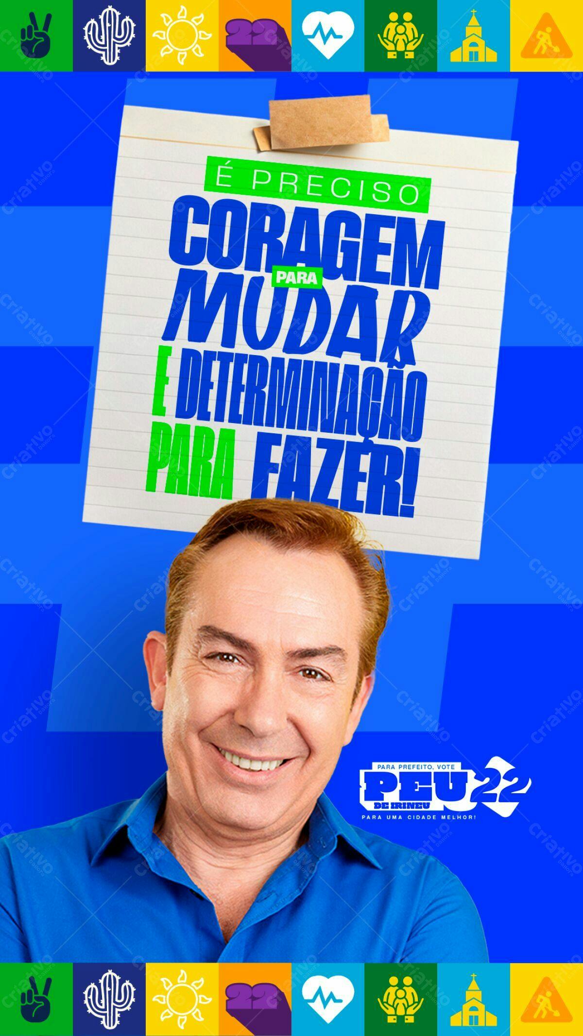Flyer Campanha Política PSD Editável