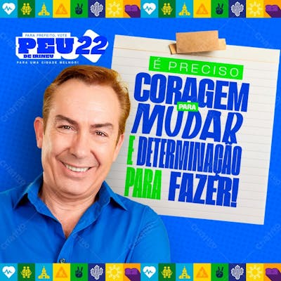 Flyer Político Prefeito Vereador Feed Psd Editável