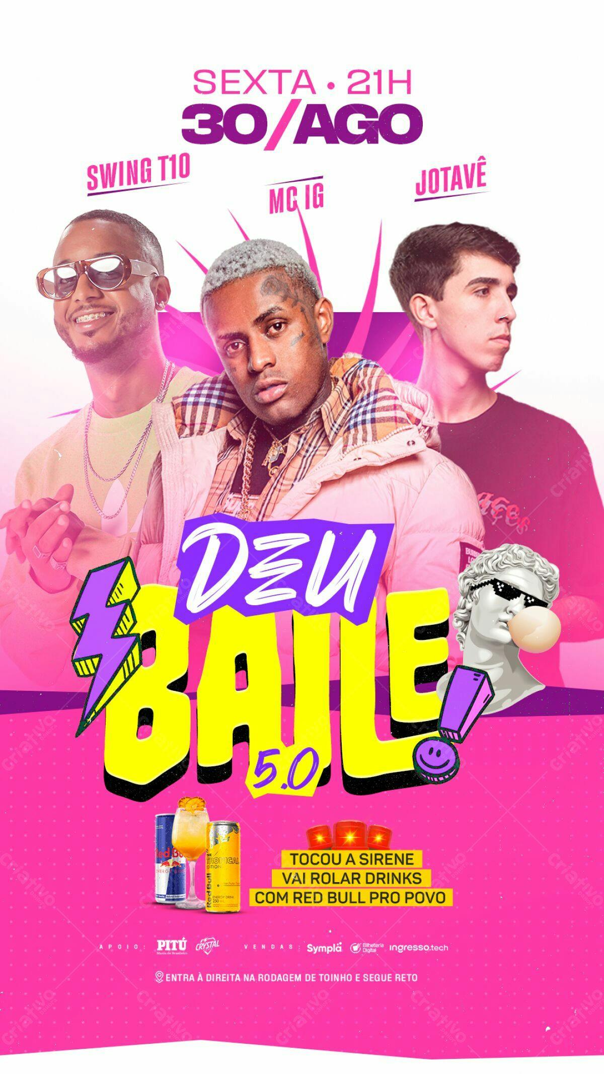 Flyer Festa Deu Baile 5.0 PSD Editável