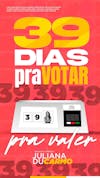 Card feed vote certo 39 dias eleições prefeita politica