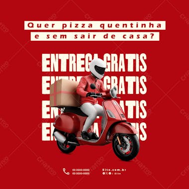 Entrega gratis pizzaria