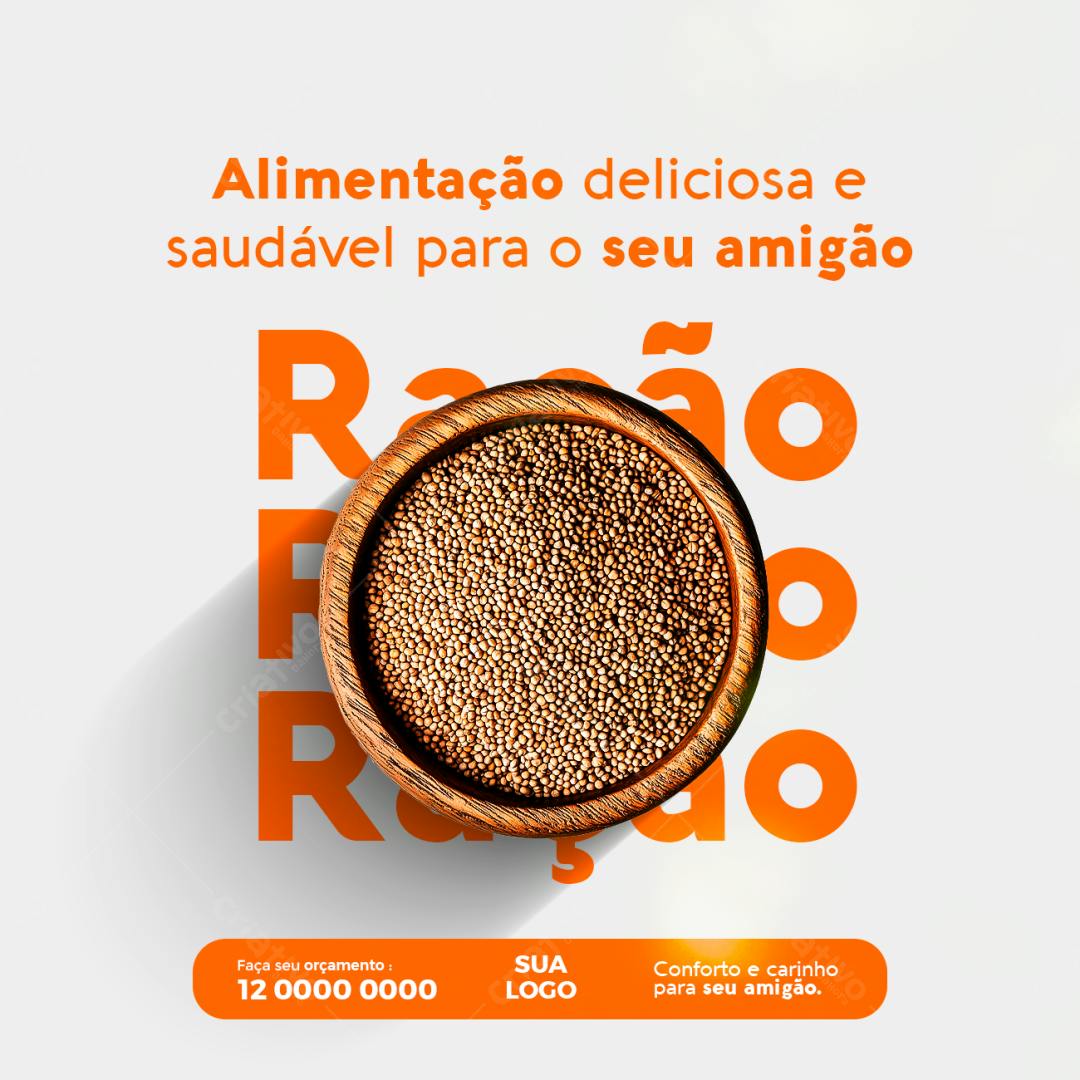 Post para Ração Pet PSD Editável