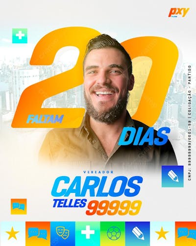 Faltam 20 Dias Eleição Campanha Vereador Feed