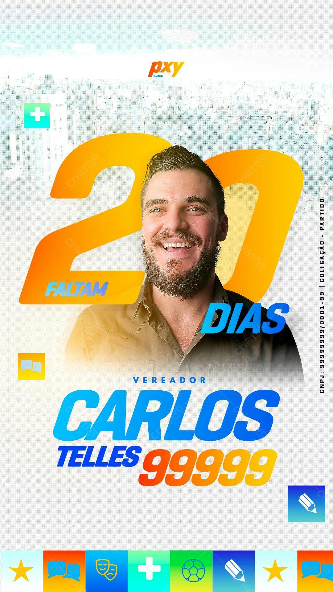 Flyer de Campanha Política PSD Editável