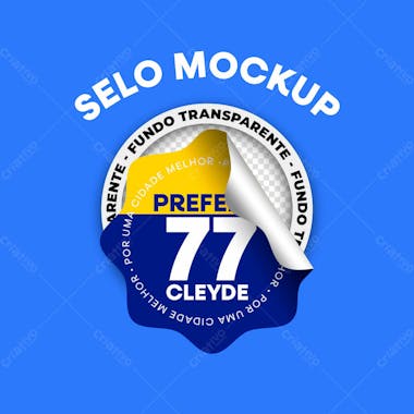 Selo de campanha policita mockup