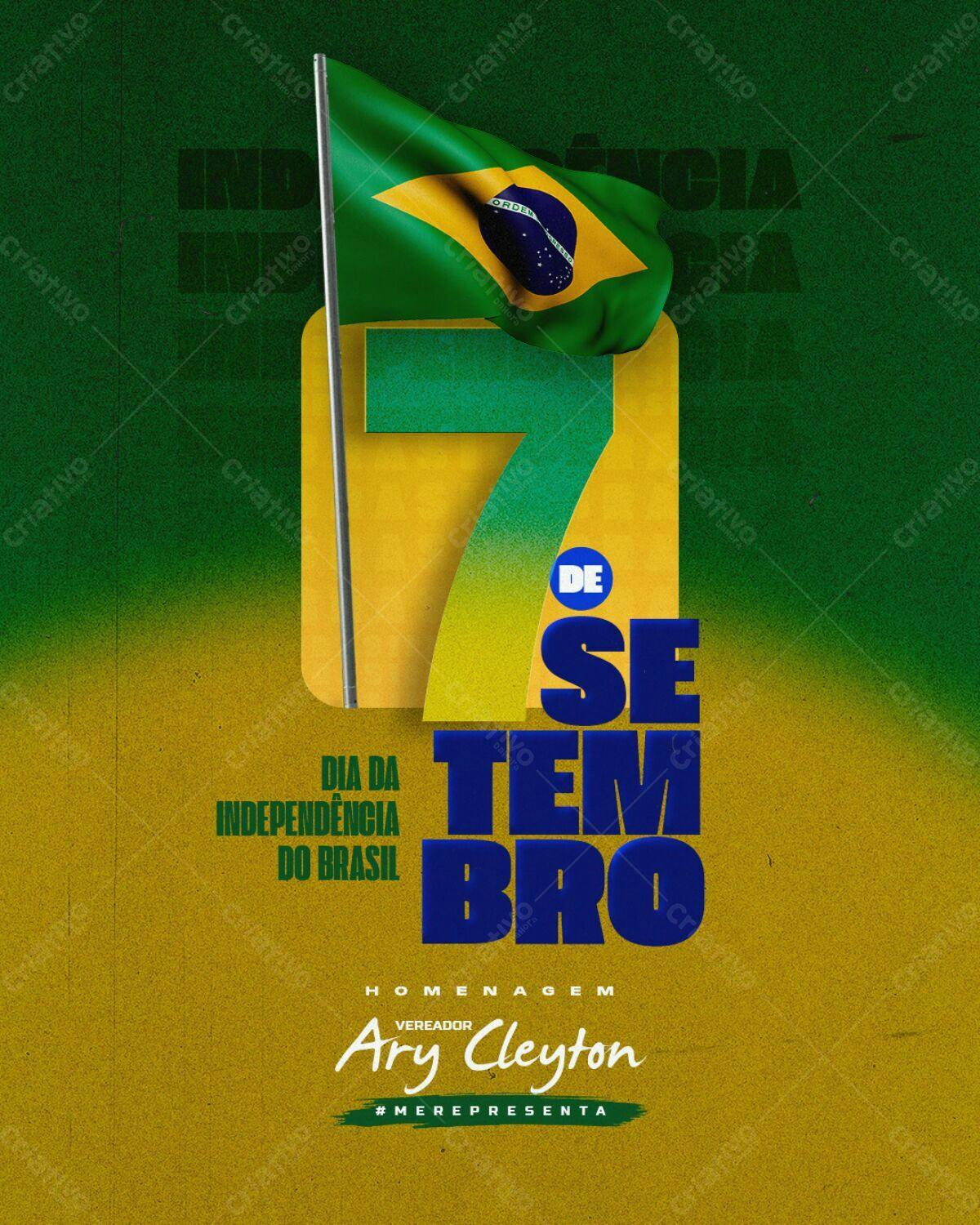Flyer 7 de Setembro PSD Editável