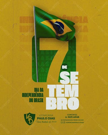 Independência do brasil vidraçaria (feed e stories)