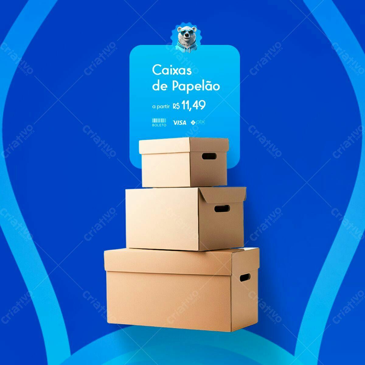 Mockup de Embalagem para E-commerce PSD Editável