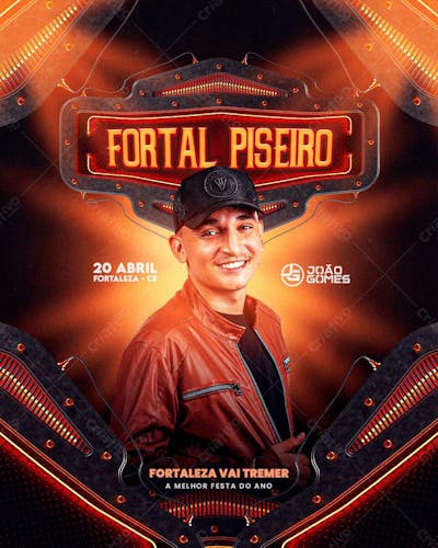 Flyer Para Eventos Com Elementos 3D