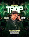 Flyer para eventos com setas 3d nacional trap