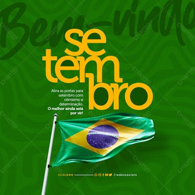Social Media Bem Vindo Setembro Brasil