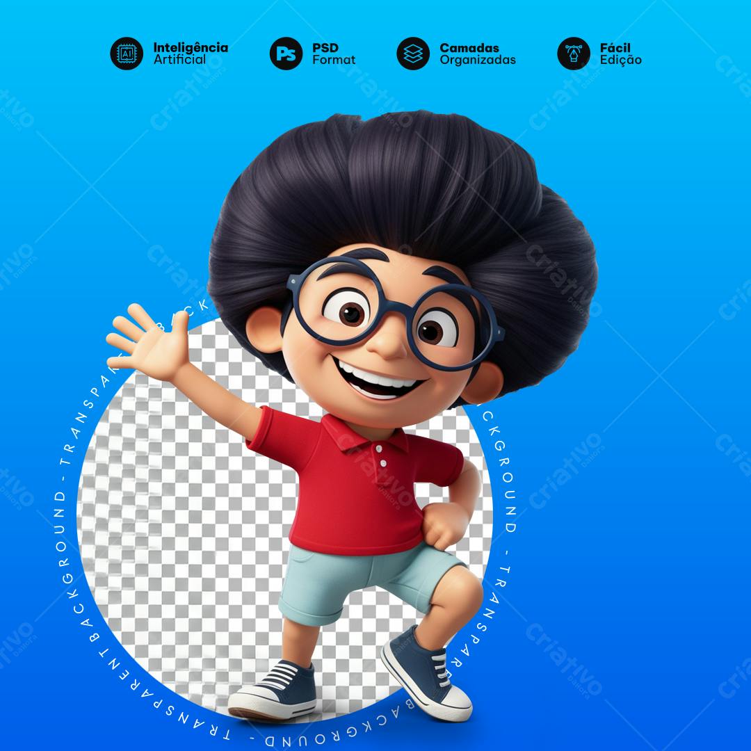 Icone Menino Carismático PNG com fundo transparente