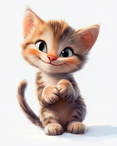 Imagem De Um Gatinho Pequeno Fofinho