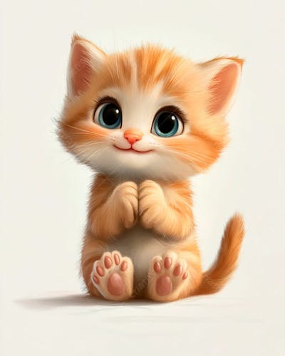 Imagem De Um Gatinho Pequeno Fofinho